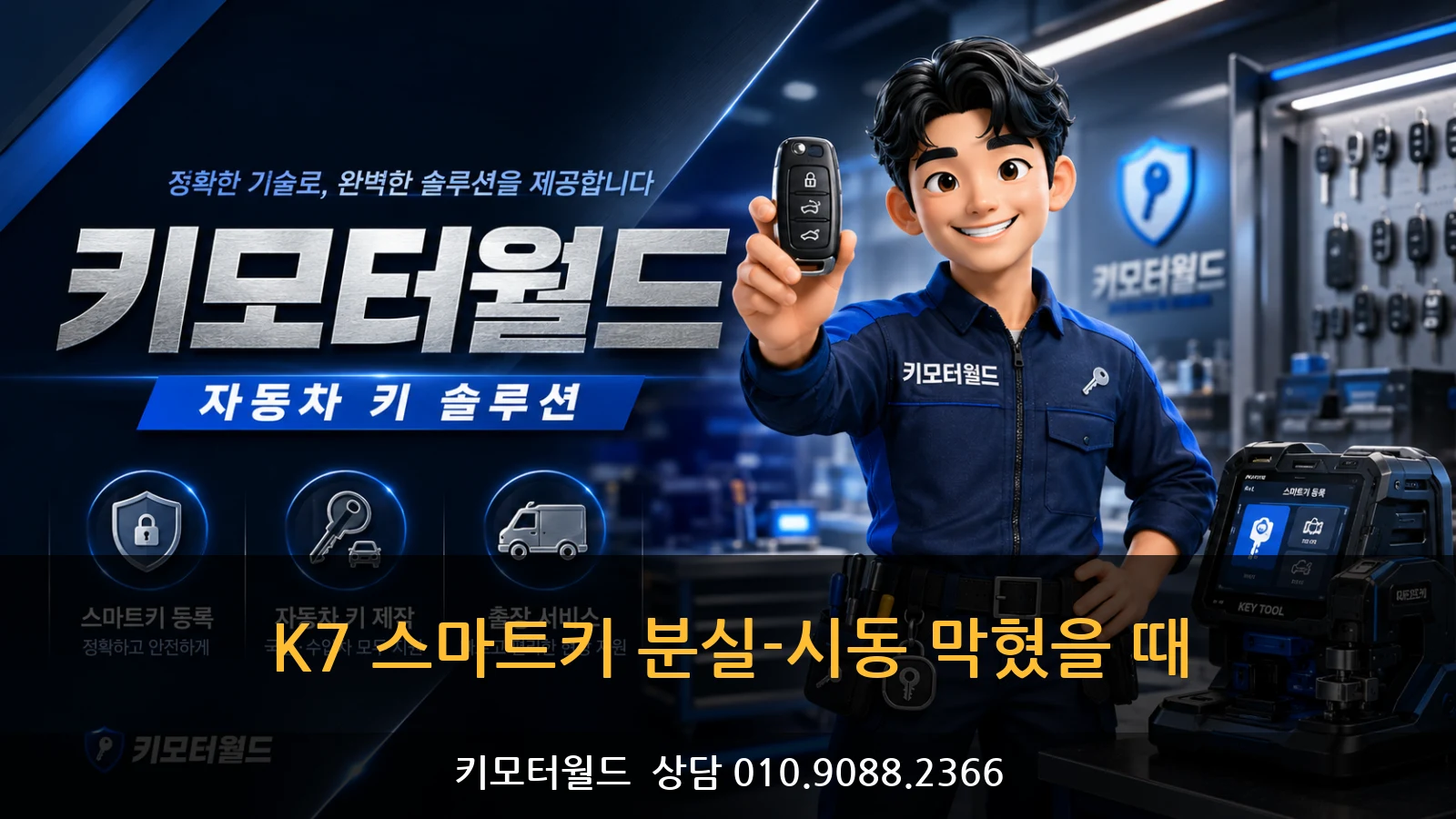 K7 스마트키 분실-시동 막혔을 때