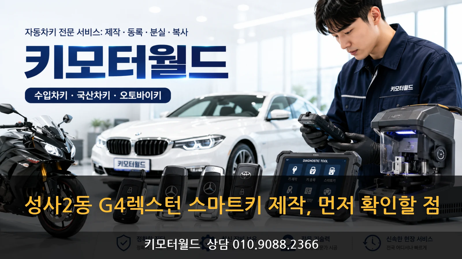성사2동 G4렉스턴 스마트키 제작, 먼저 확인할 점