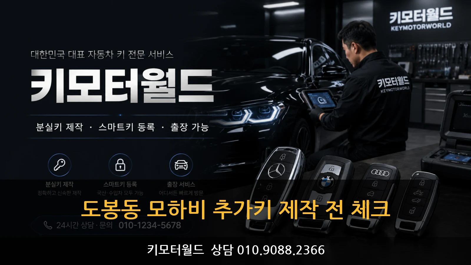 도봉동 모하비 추가키 제작 전 체크