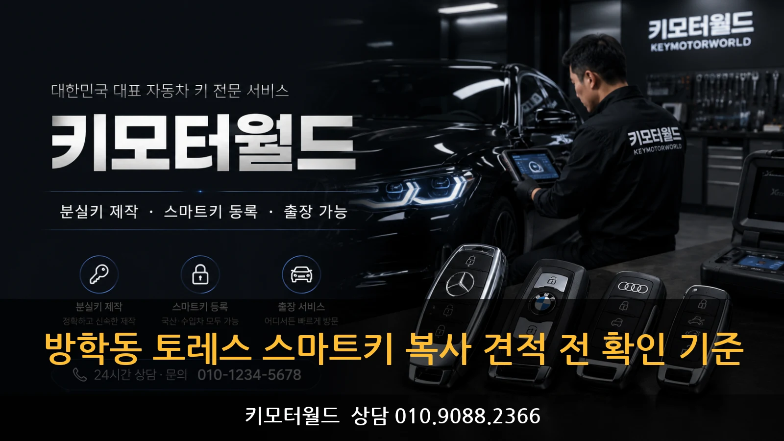 방학동 토레스 스마트키 복사 견적 전 확인 기준