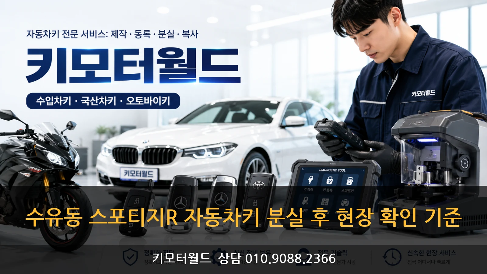 수유동 스포티지R 자동차키 분실 후 현장 확인 기준