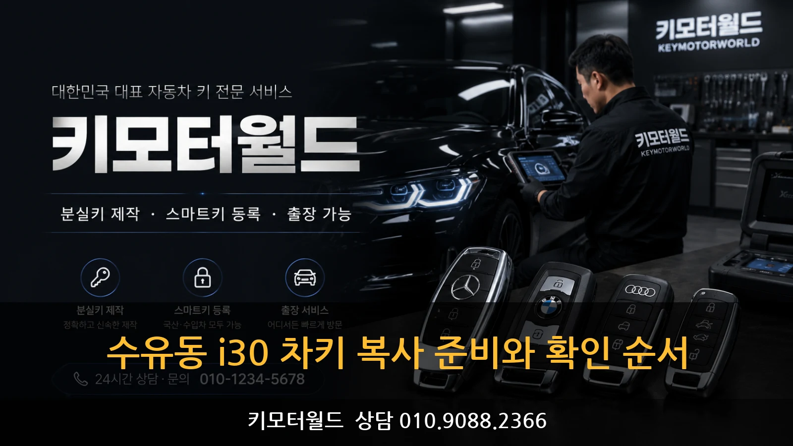수유동 i30 차키 복사 준비와 확인 순서