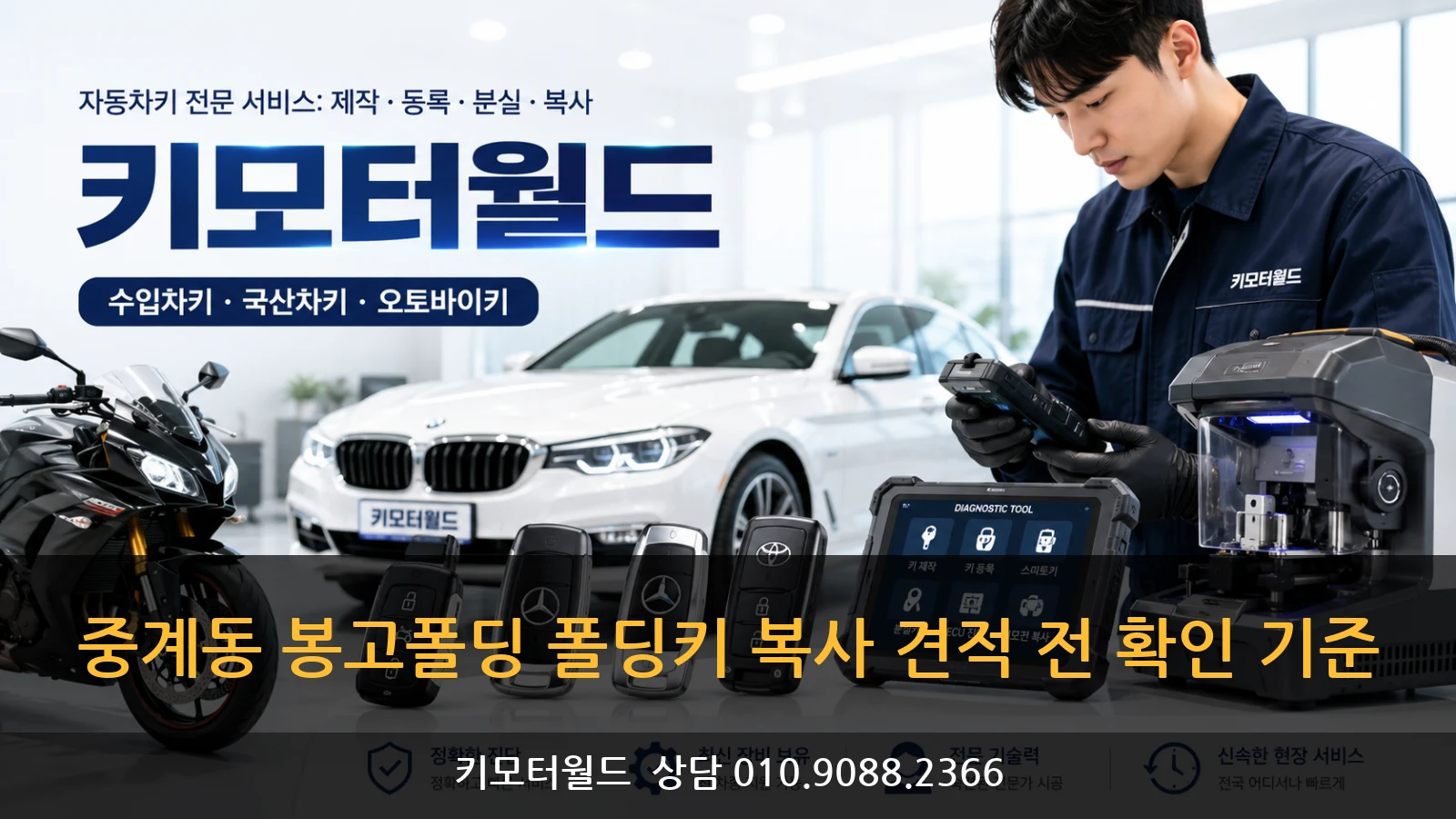 중계동 봉고폴딩 폴딩키 복사 견적 전 확인 기준