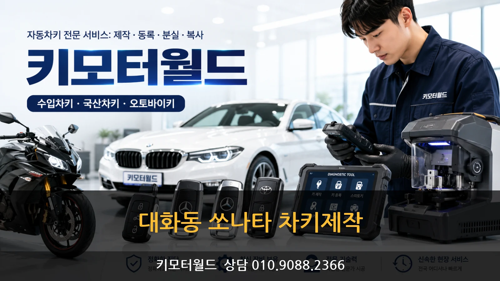 대화동 쏘나타 차키제작