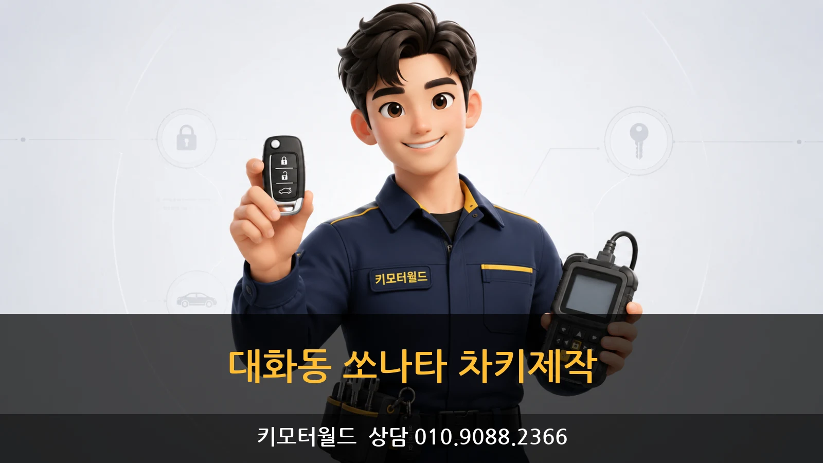 대화동 쏘나타 차키제작