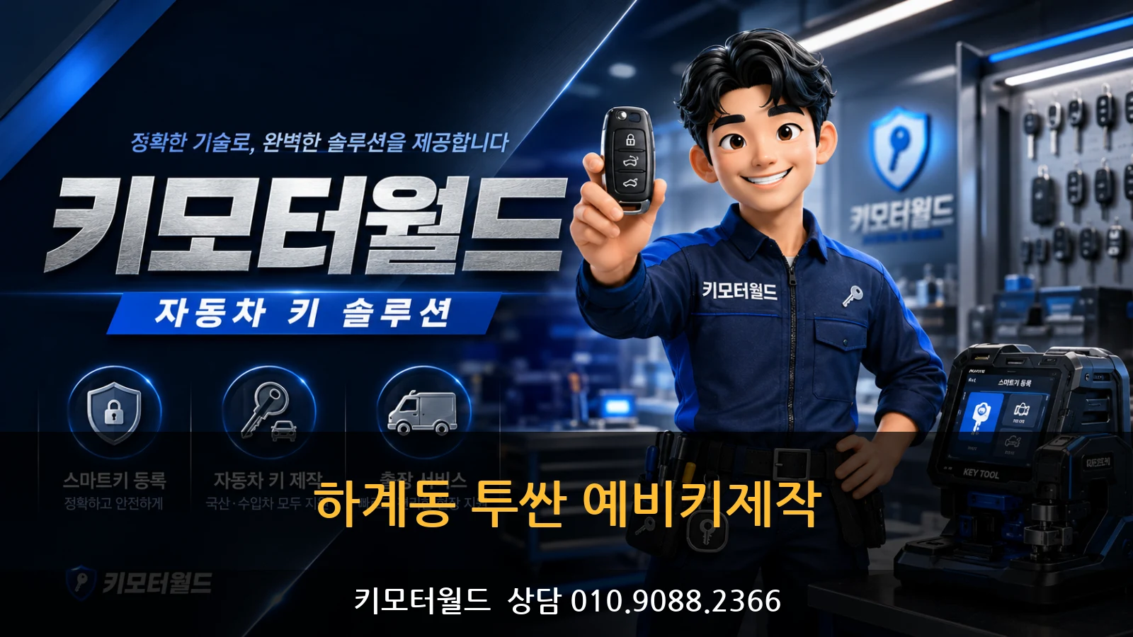 하계동 투싼 예비키제작