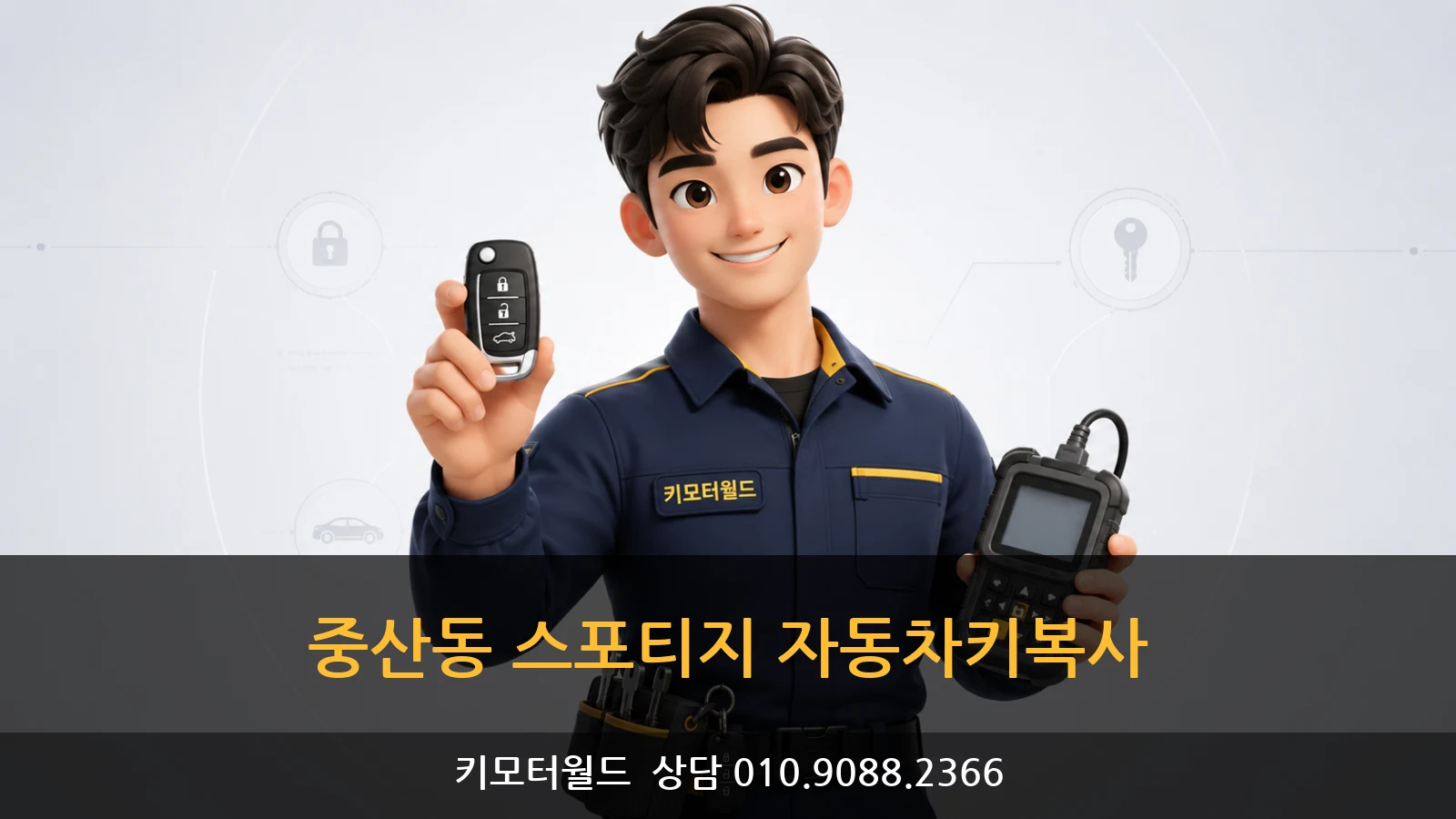 중산동 스포티지 자동차키복사
