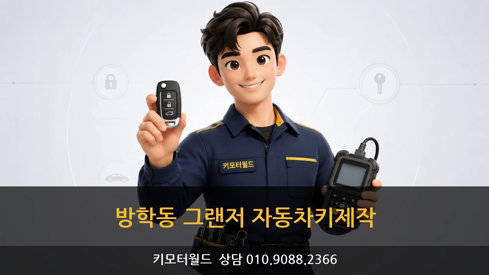 방학동 그랜저 자동차키제작