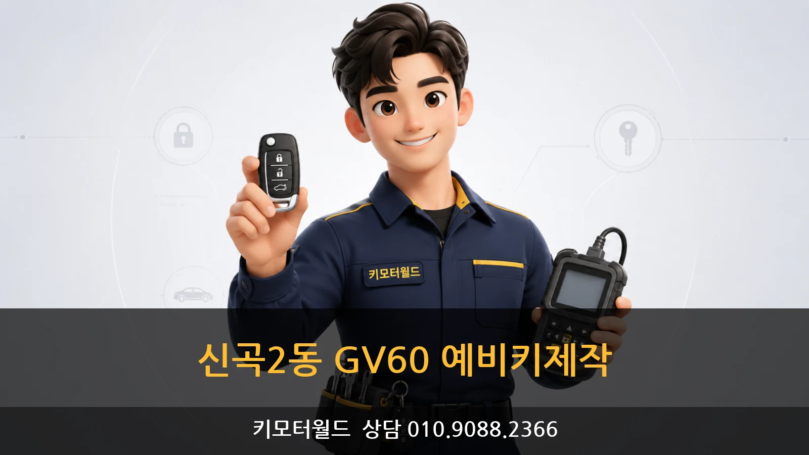 신곡2동 GV60 예비키제작
