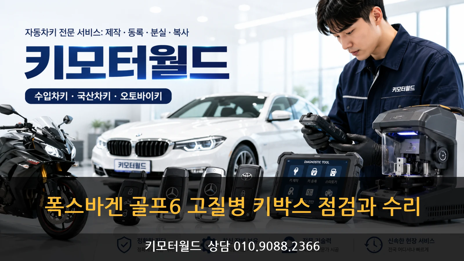 폭스바겐 골프6 고질병 키박스 점검과 수리