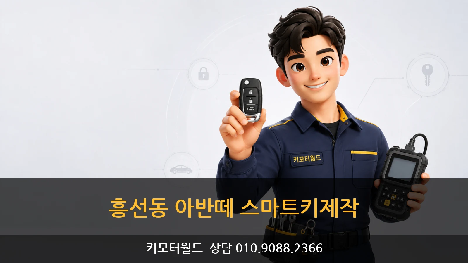 흥선동 아반떼 스마트키제작