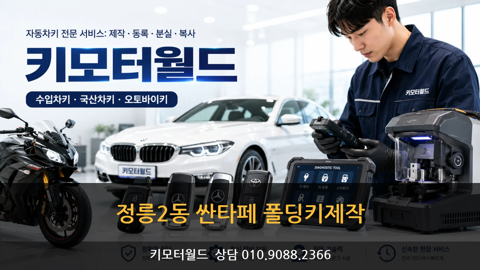 정릉2동 싼타페 폴딩키제작